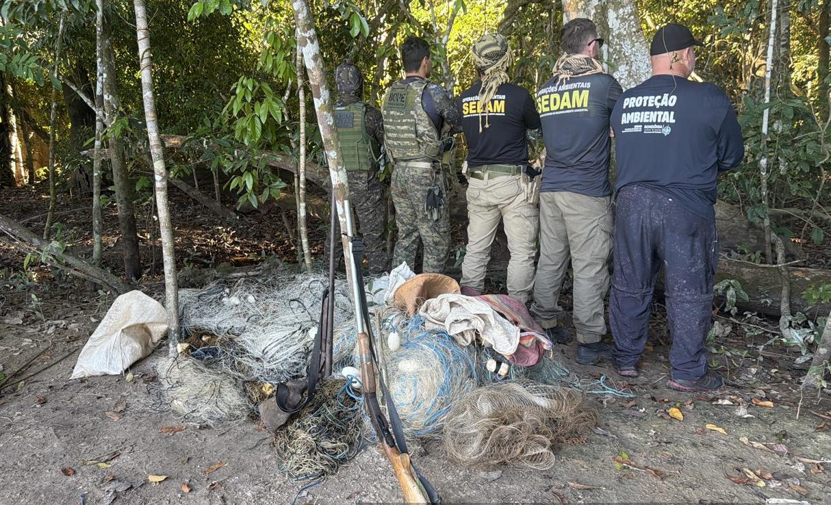 Operação IARA apreende armas, munições e petrechos utilizados em crimes ambientais no Rio Guaporé
