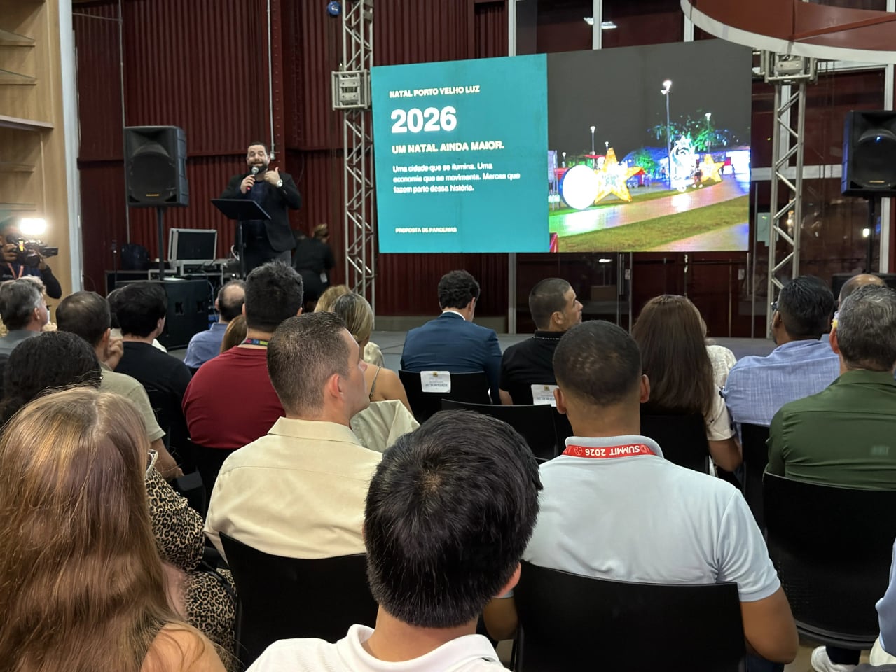 Lançamento do Natal Porto Velho Luz 2026 é realizado pela Prefeitura